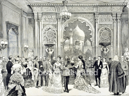 /data/Original Prints/Historical/RECEPTION OF THE PRINCE OF WALES IN THE CITY - THE INDIAN BALL-ROOM.jpg